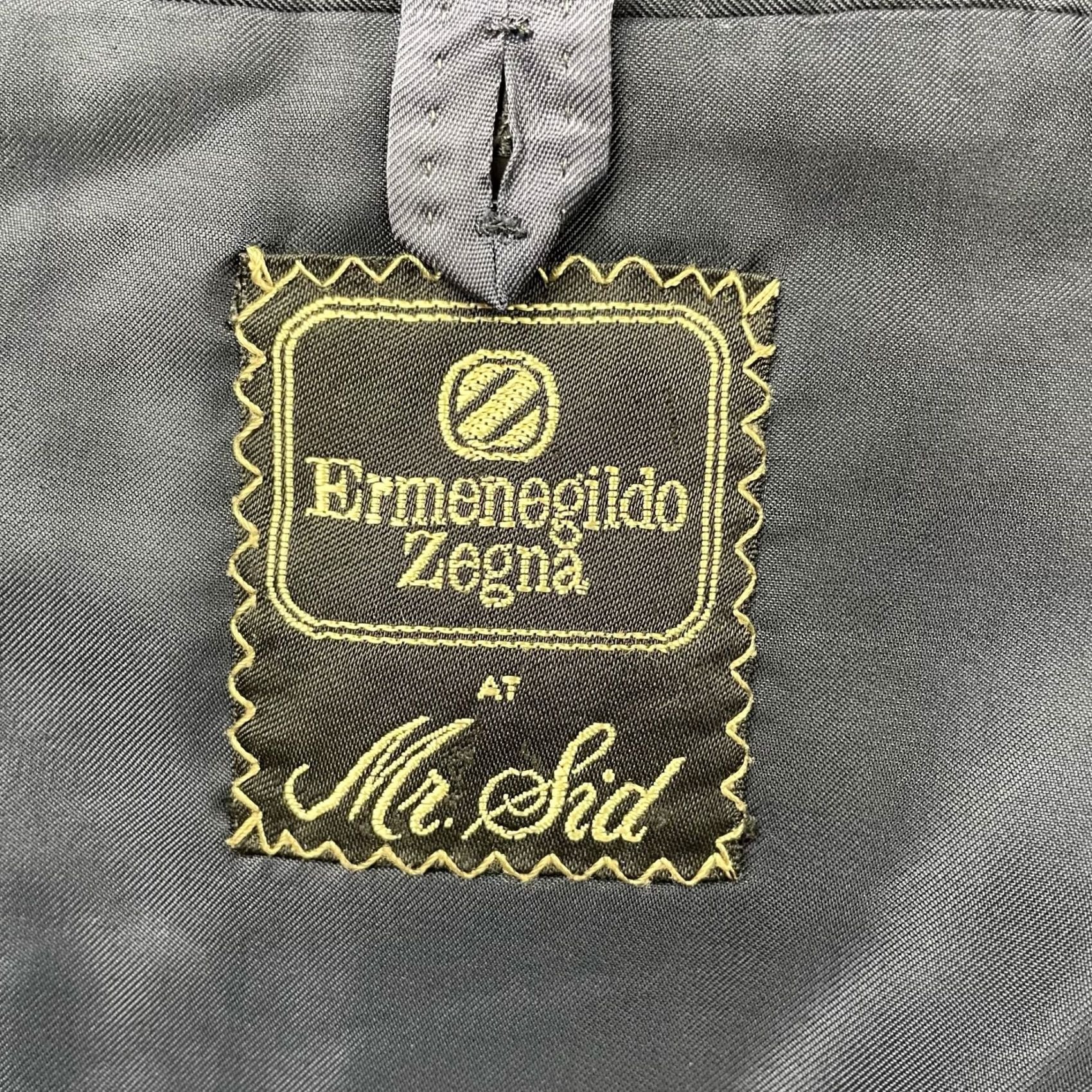 Ermenegildo Zegna VINTAGE Ermenegildo Zegna Blazer Men’s Wool/Silk 2-Button Navy Blue 42R US Italy Striped Jacket Coat Regular Mens Size 42R - 6 Thumbnail