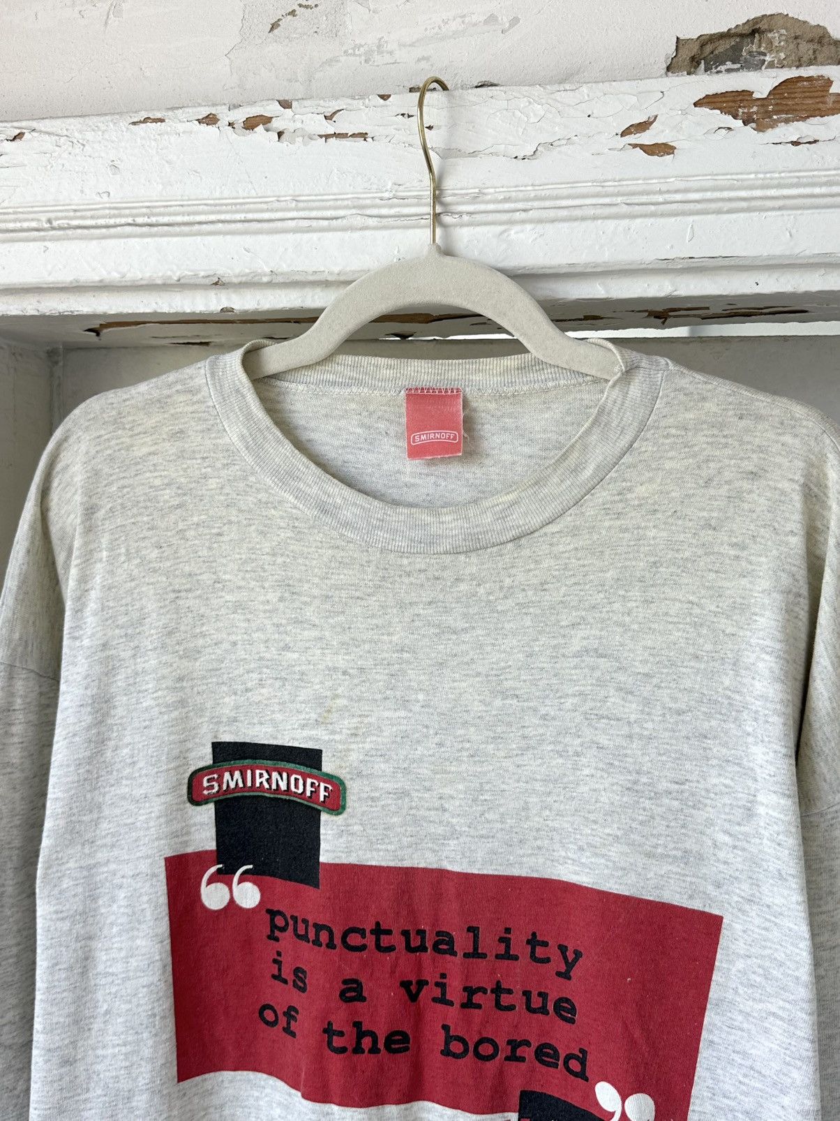 Vintage Vintage Smirnoff Printed Long Sleeve Size US XL / EU 56 / 4 - 4 Thumbnail