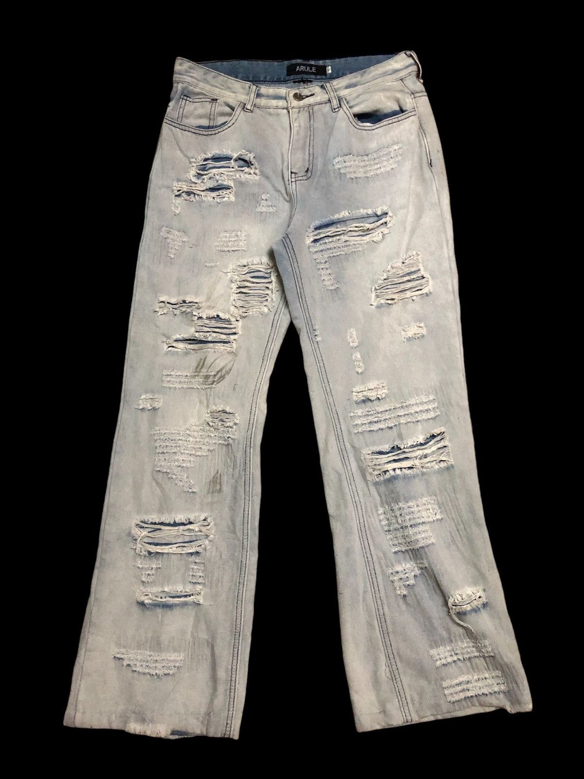 If Six Was Nine × Japanese Brand × Visvim Arule Distressed Visvim Inspired Denim Pants Size US 32 / EU 48 - 1 Thumbnail