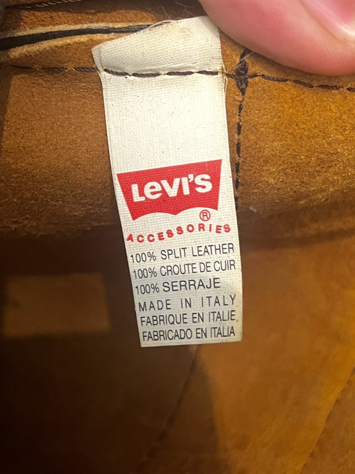 Levi's × Vintage Vintage Leather Bag Brown Levi’s 90s Avantgarde Size ONE SIZE - 8 Thumbnail
