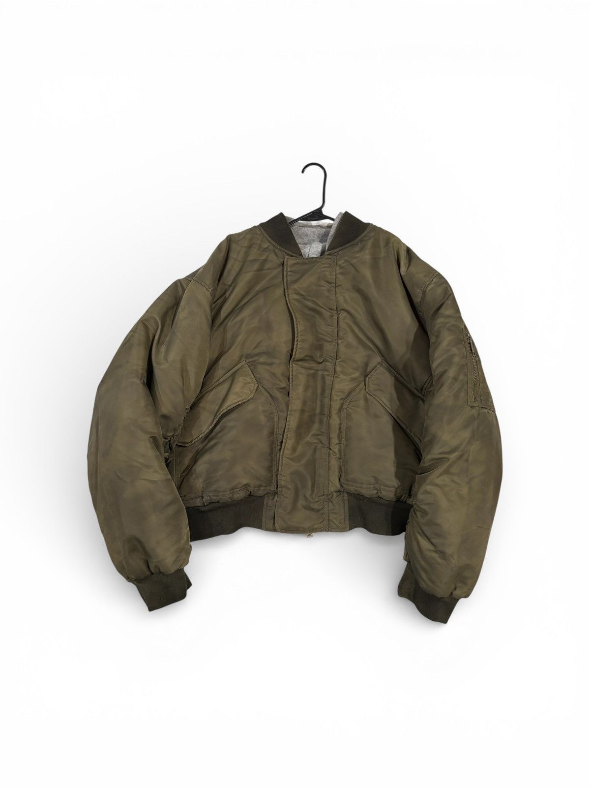 No Faith Studios Reversible waffle cotton hoody/bomber olive Size US M / EU 48-50 / 2 - 1 Thumbnail