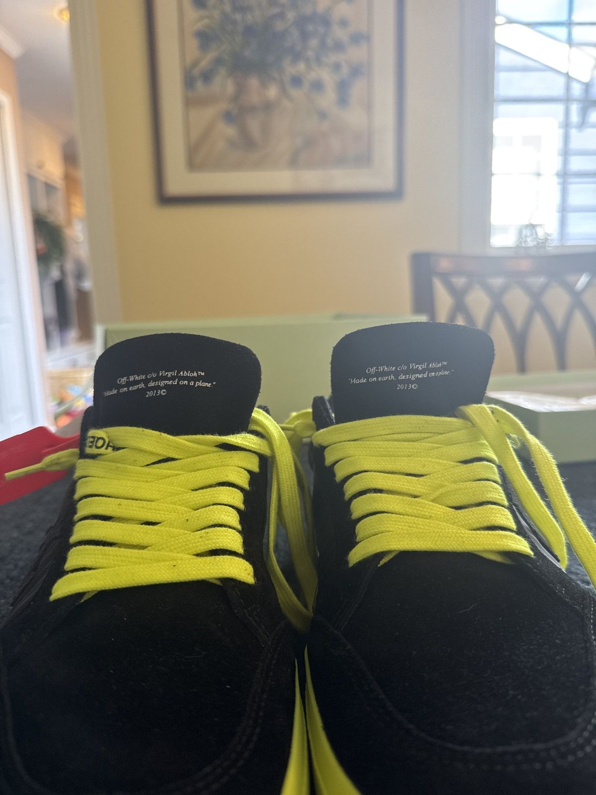 Off-White Off White Vulcanized Sneaker Black & Yellow Size US 10.5 / EU 43-44 - 10 Thumbnail