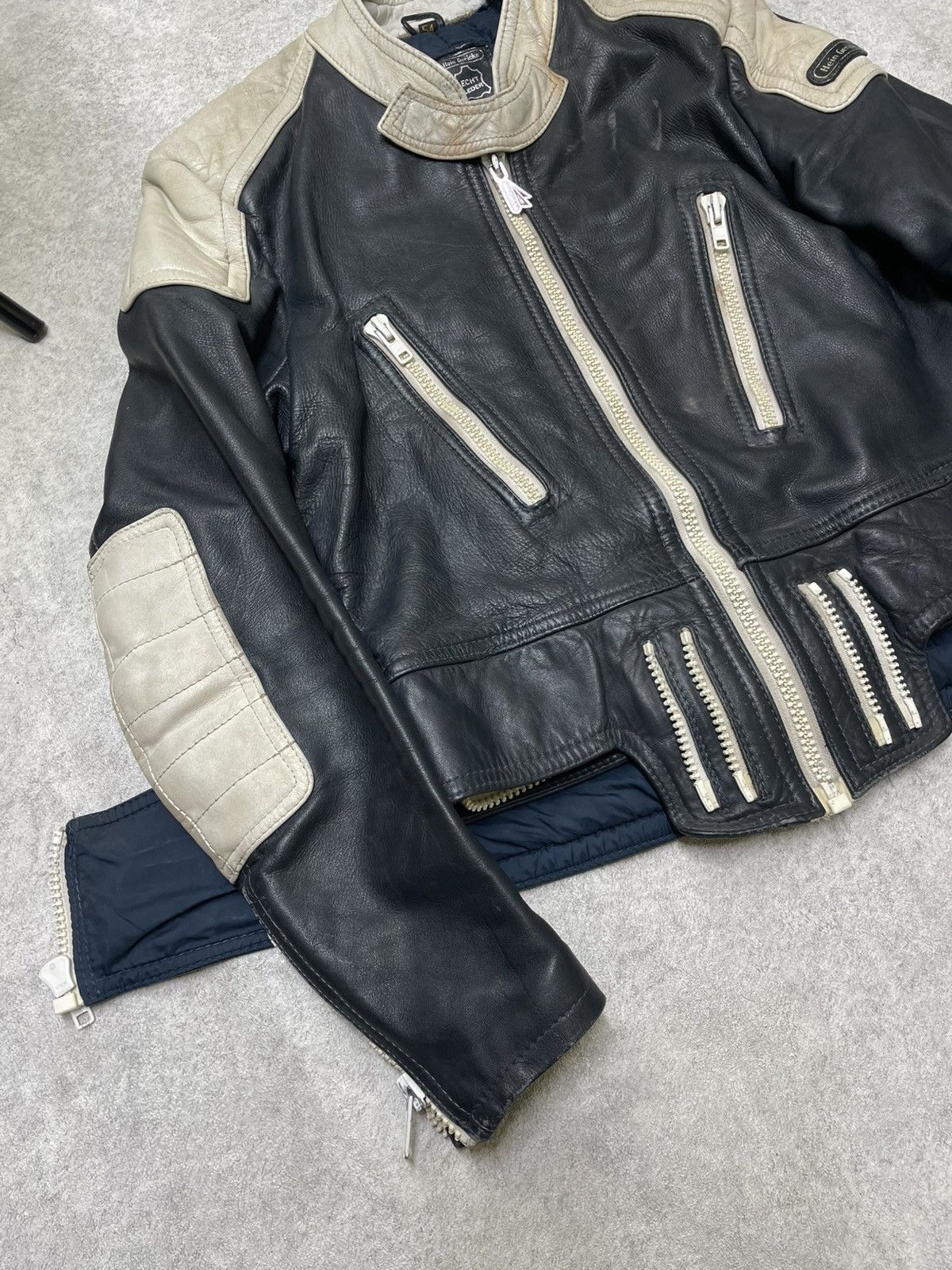 Hein Gericke Hein Gericke VTG Speed Team Racing Moto Hype Jacket Beige Size US M / EU 48-50 / 2 - 4 Thumbnail