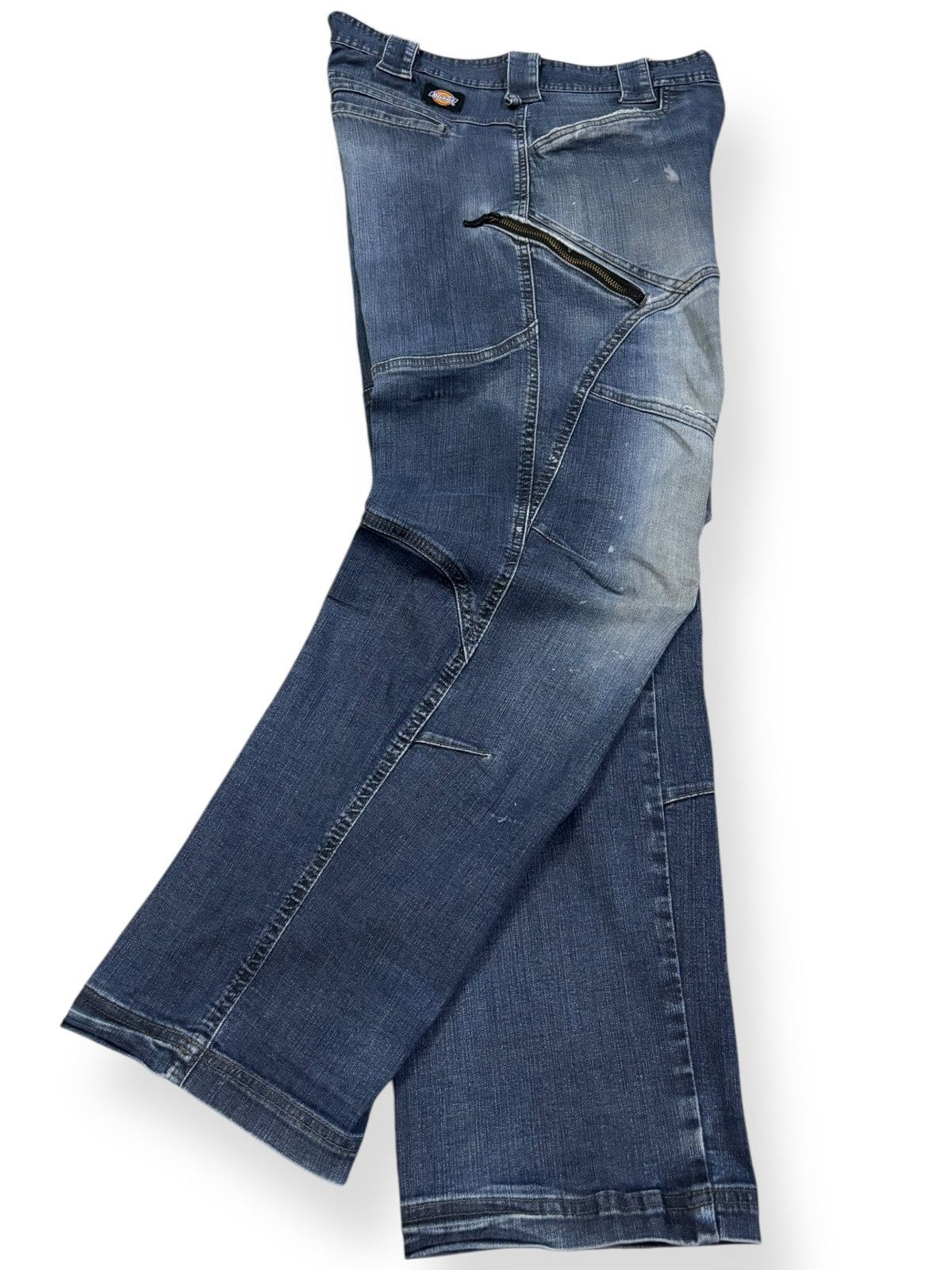Dickies Vintage Dickies Loose Tapered Double Knee Style Cargo Jeans Size US 34 / EU 50 - 3 Thumbnail