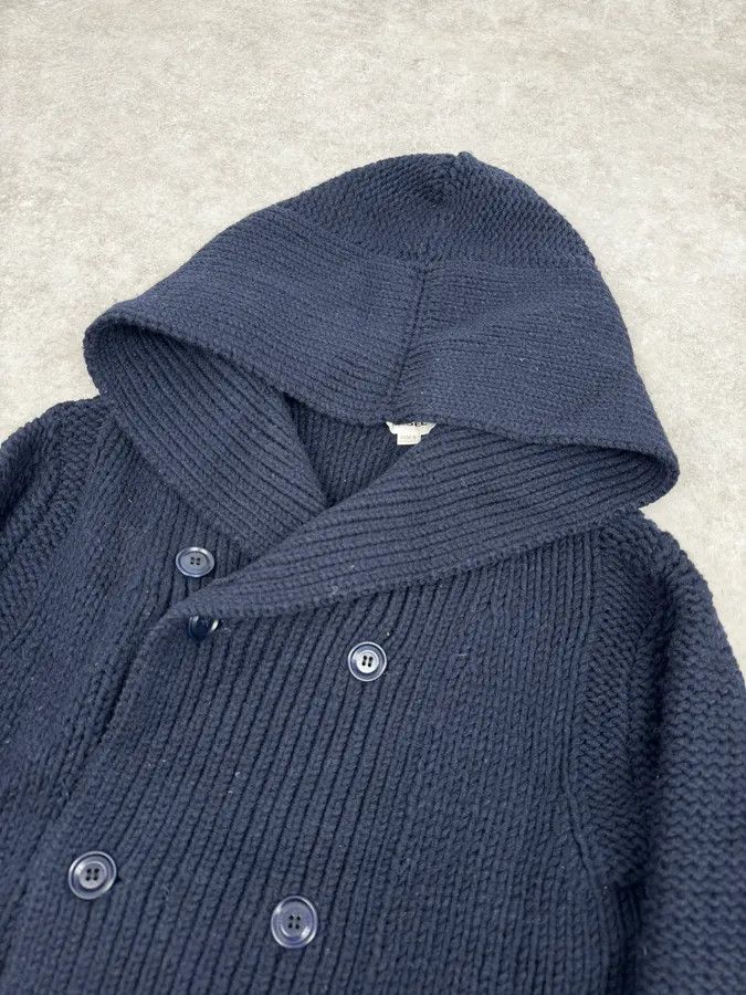 Diesel 2000s Diesel Navy Wool Buttoned Officer Hooded Sweater Size US M / EU 48-50 / 2 - 5 Thumbnail