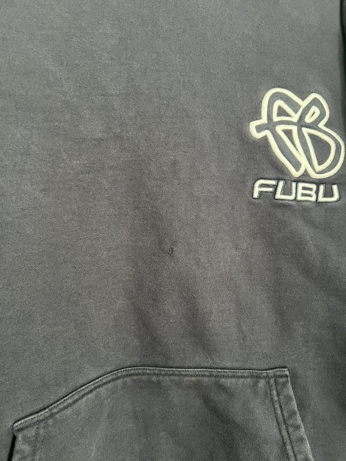 Fubu Vintage Y2K FUBU Navy Hooded Sweatshirt Size US L / EU 52-54 / 3 - 3 Thumbnail
