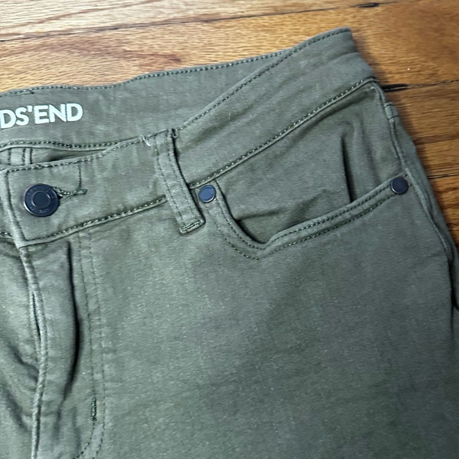 Lands' End Lands End Not to Low Rise Slim Jeans Green Size 30" / US 8 / IT 44 - 4 Thumbnail