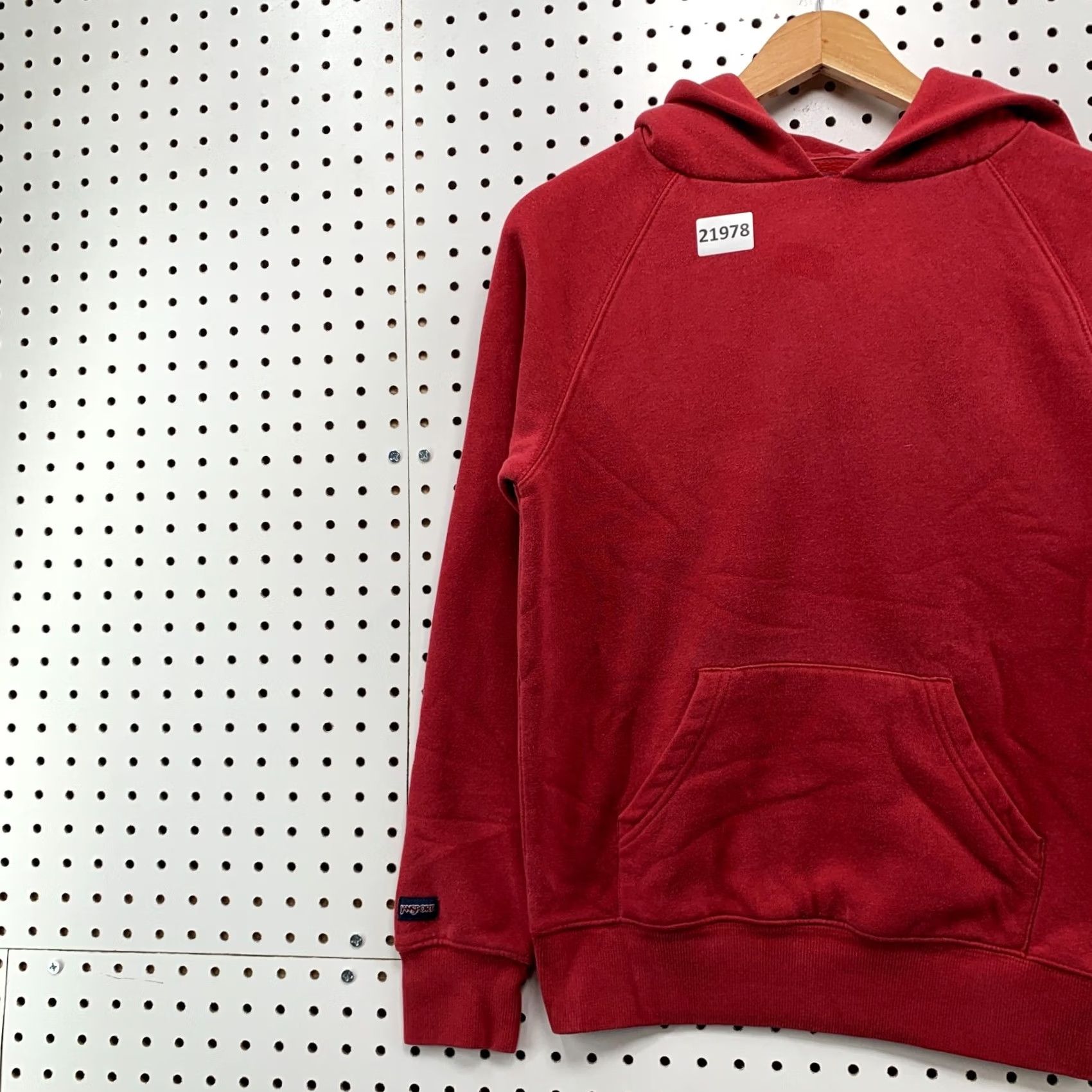 Jansport VINTAGE Jansport Hooded Sweatshirt Red Womens Small Pullover Hoodie Size S / US 4 / IT 40 - 4 Thumbnail