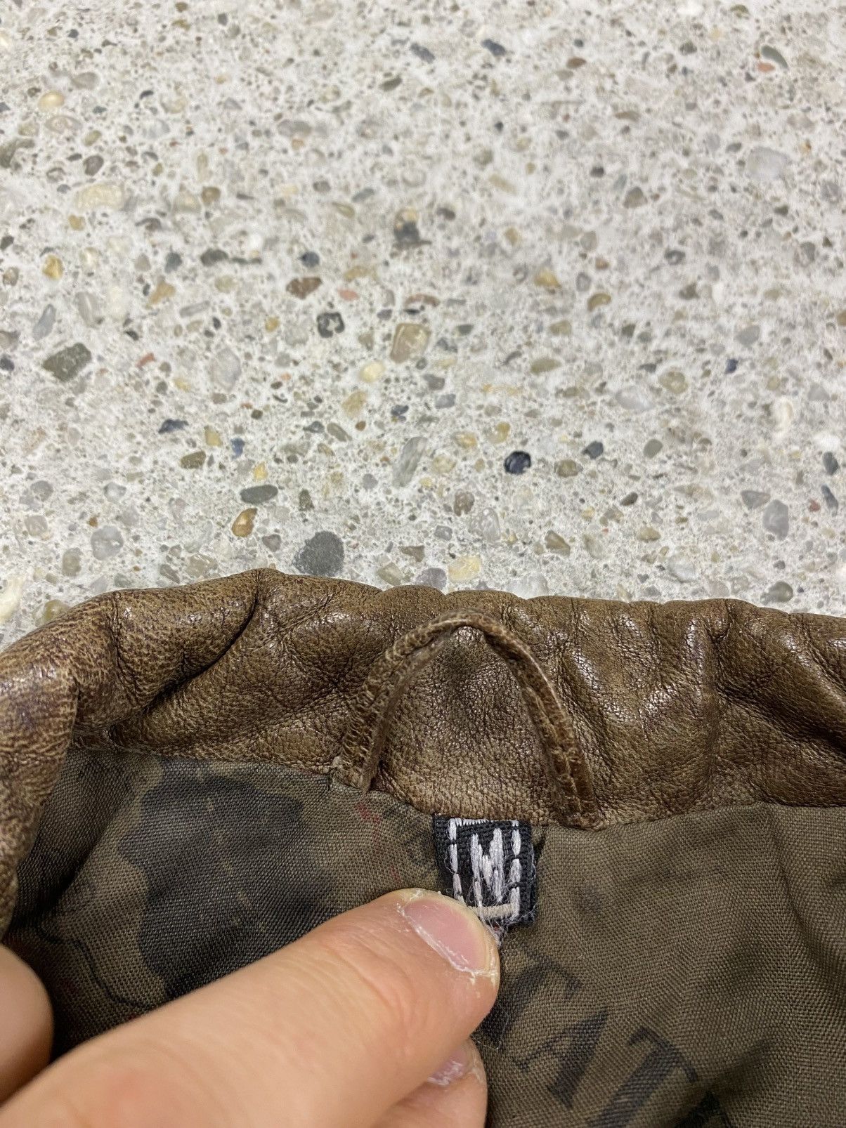 Vintage No faith studios leather bomber jacket brown assimetrical Size M / US 6-8 / IT 42-44 - 9 Thumbnail