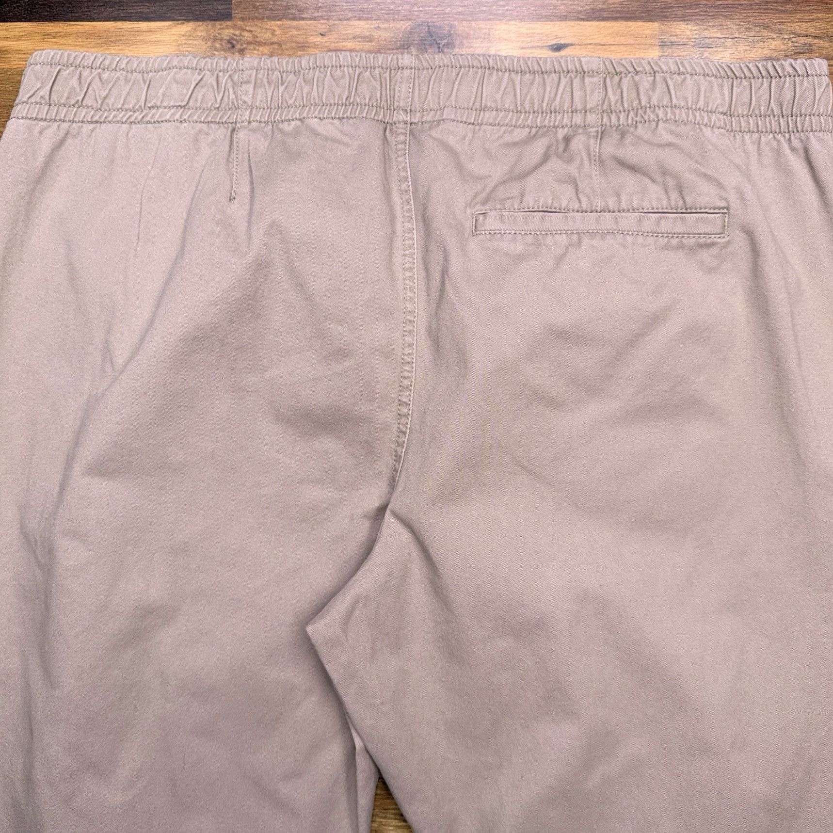 Express Express Jogger Pants Mens XL Brown Drawstring Tapered Regular Pockets Logo Twill Cotton Size US 36 / EU 52 - 6 Thumbnail