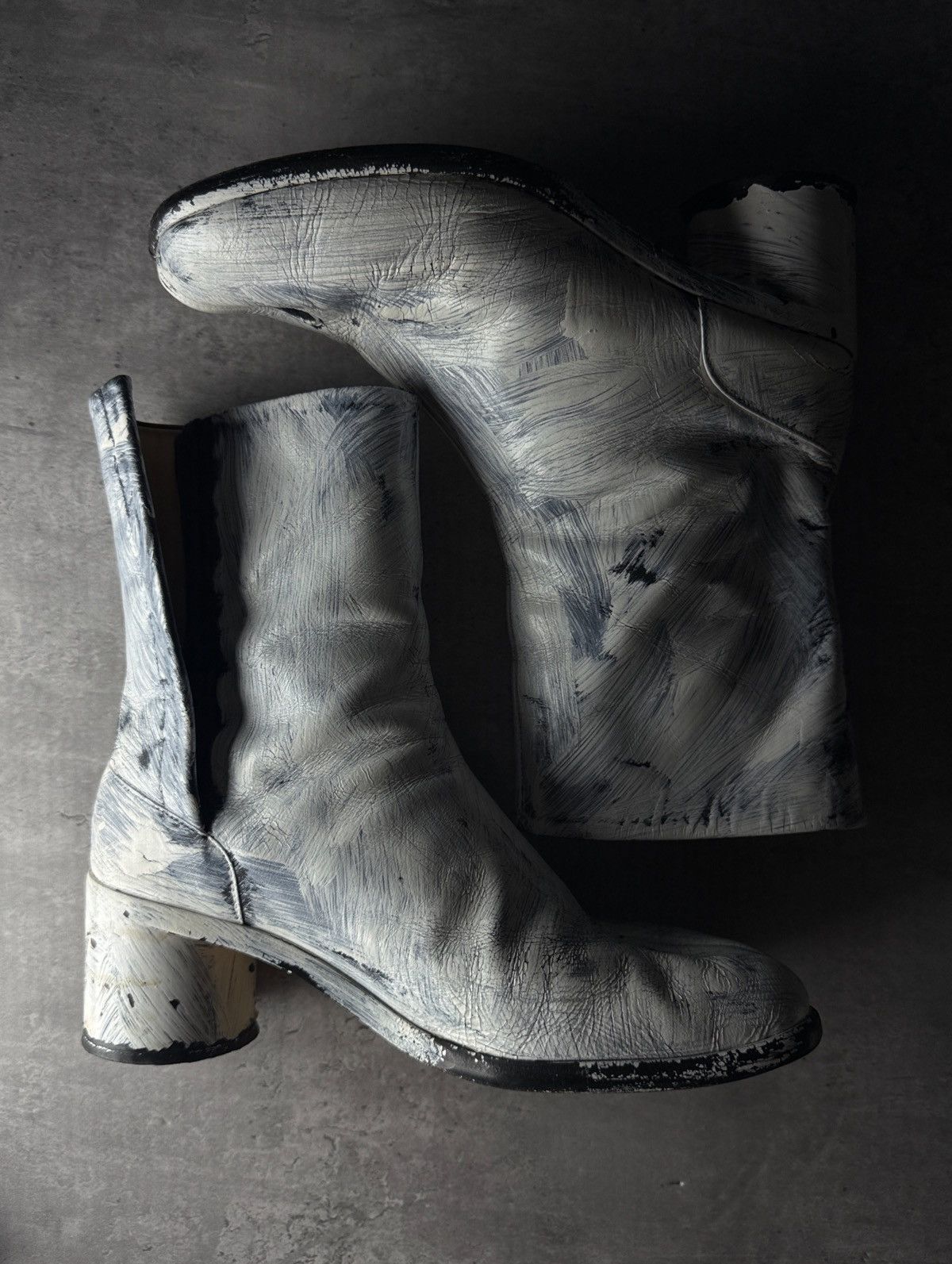 Maison Margiela MAISON MARGIELA Painted Tabi Boots Size US 8.5 / EU 41-42 - 1 Thumbnail