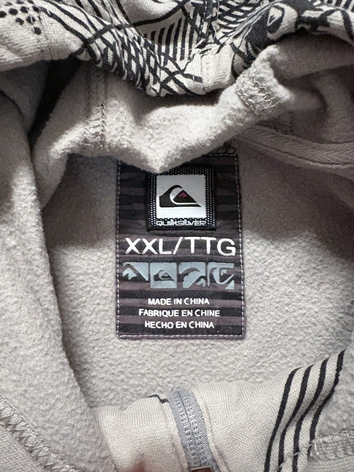 Quiksilver 00’s Quicksilver All Over Print Vintage Hoodie Size US XXL / EU 58 / 5 - 6 Thumbnail