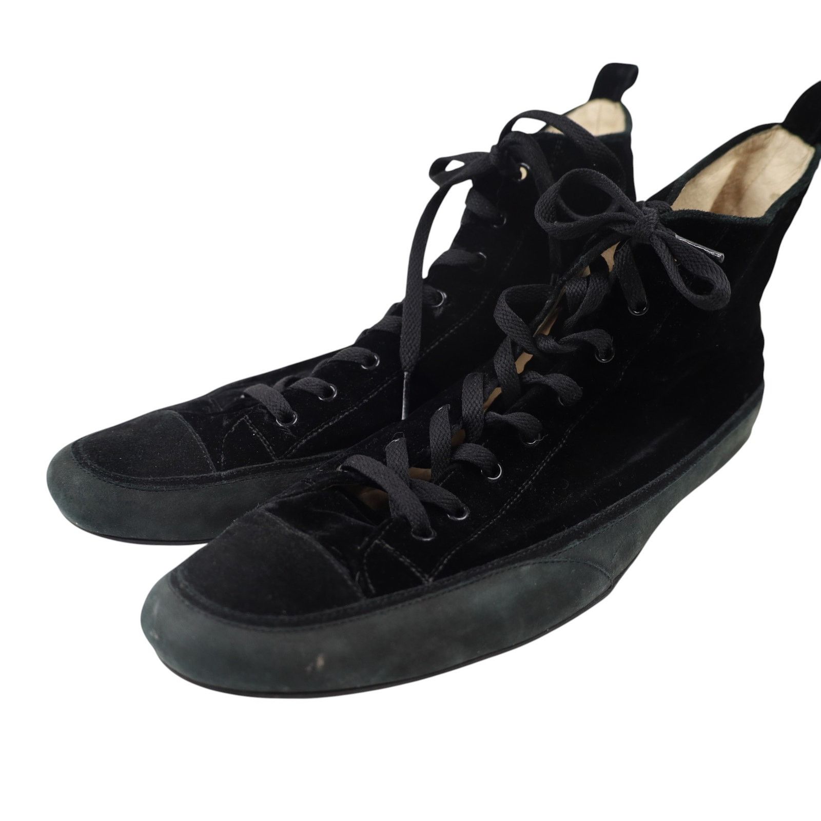Hope × Vintage Hope For Men Italian Leather Crushed Velvet Sneakers Size US 12 / EU 45 - 2 Thumbnail