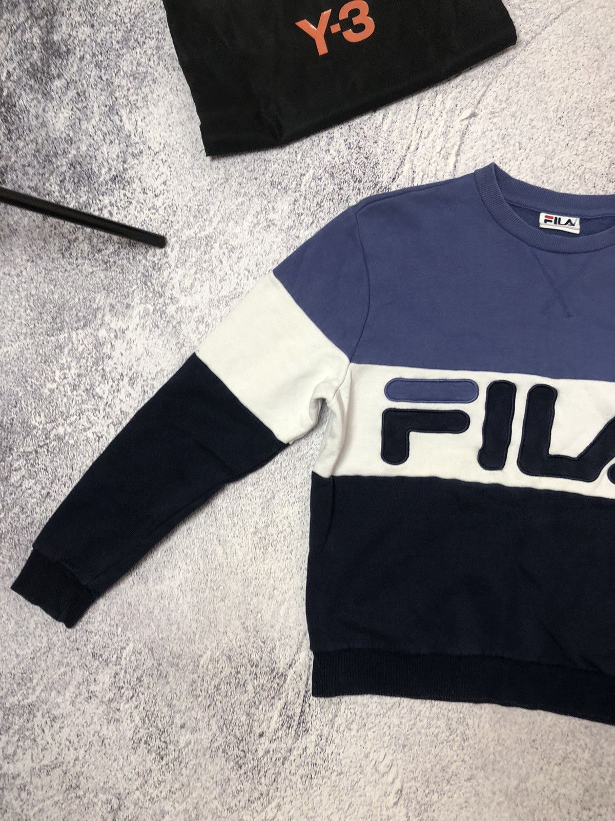 Fila Men’s sweater Fila big logo y2k casual Size US M / EU 48-50 / 2 - 2 Thumbnail