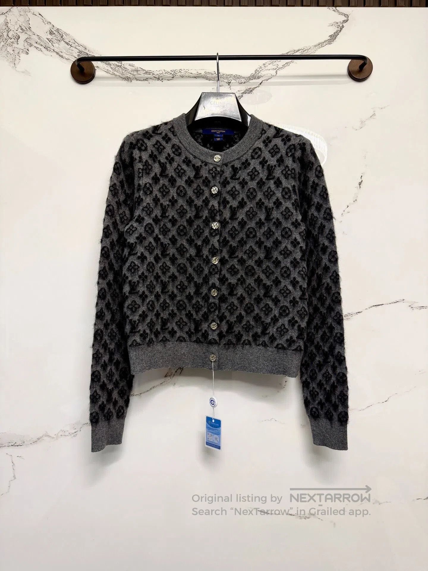 Louis Vuitton Louis Vuitton 26SS Black Gray Print Cardigan. Size US M / EU 48-50 / 2 - 1 Thumbnail