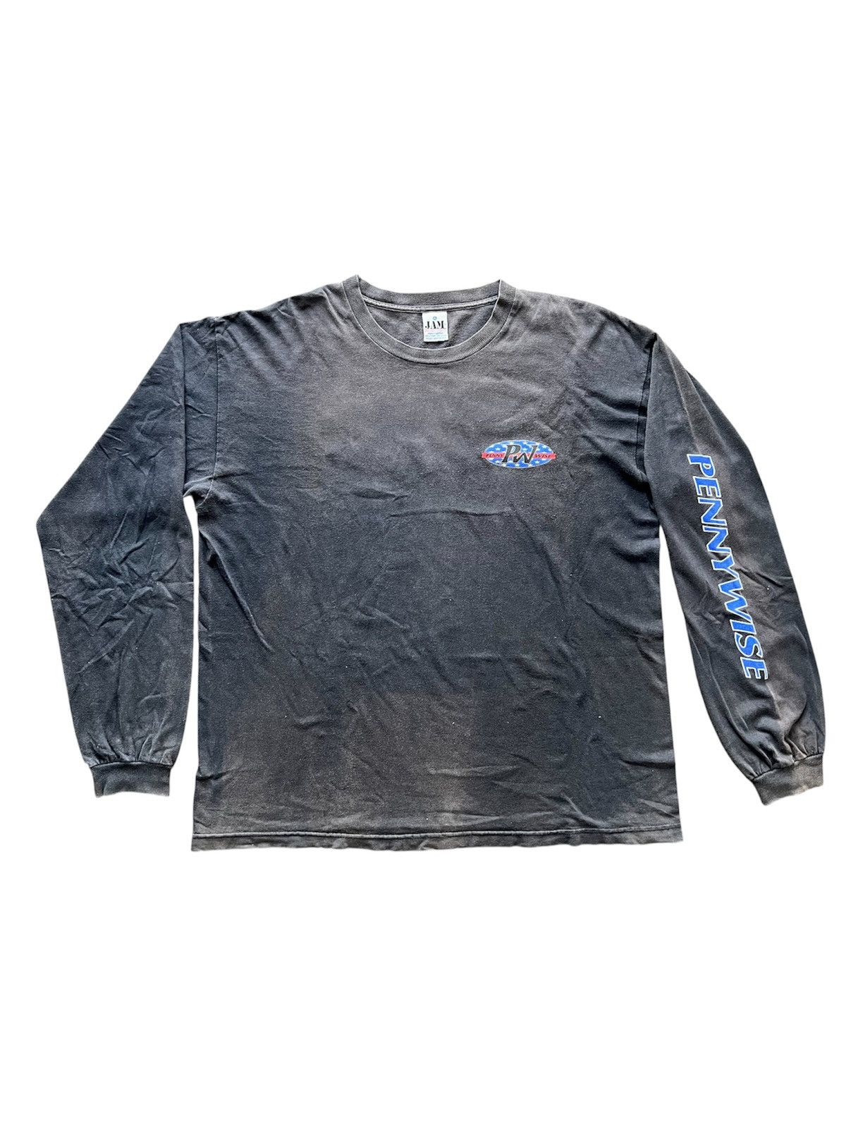 Band Tees PENNYWISE Vintage 90s Distressed Long Sleeve T-Shirt — XL Size US XL / EU 56 / 4 - 1 Thumbnail