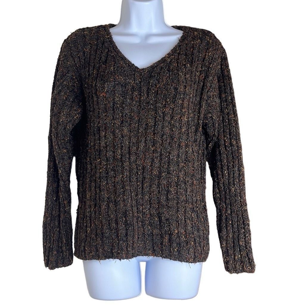 Other Vintage Alps Womens Size Medium V Neck Pullover Sweater Cabl Size M / US 6-8 / IT 42-44 - 1 Thumbnail