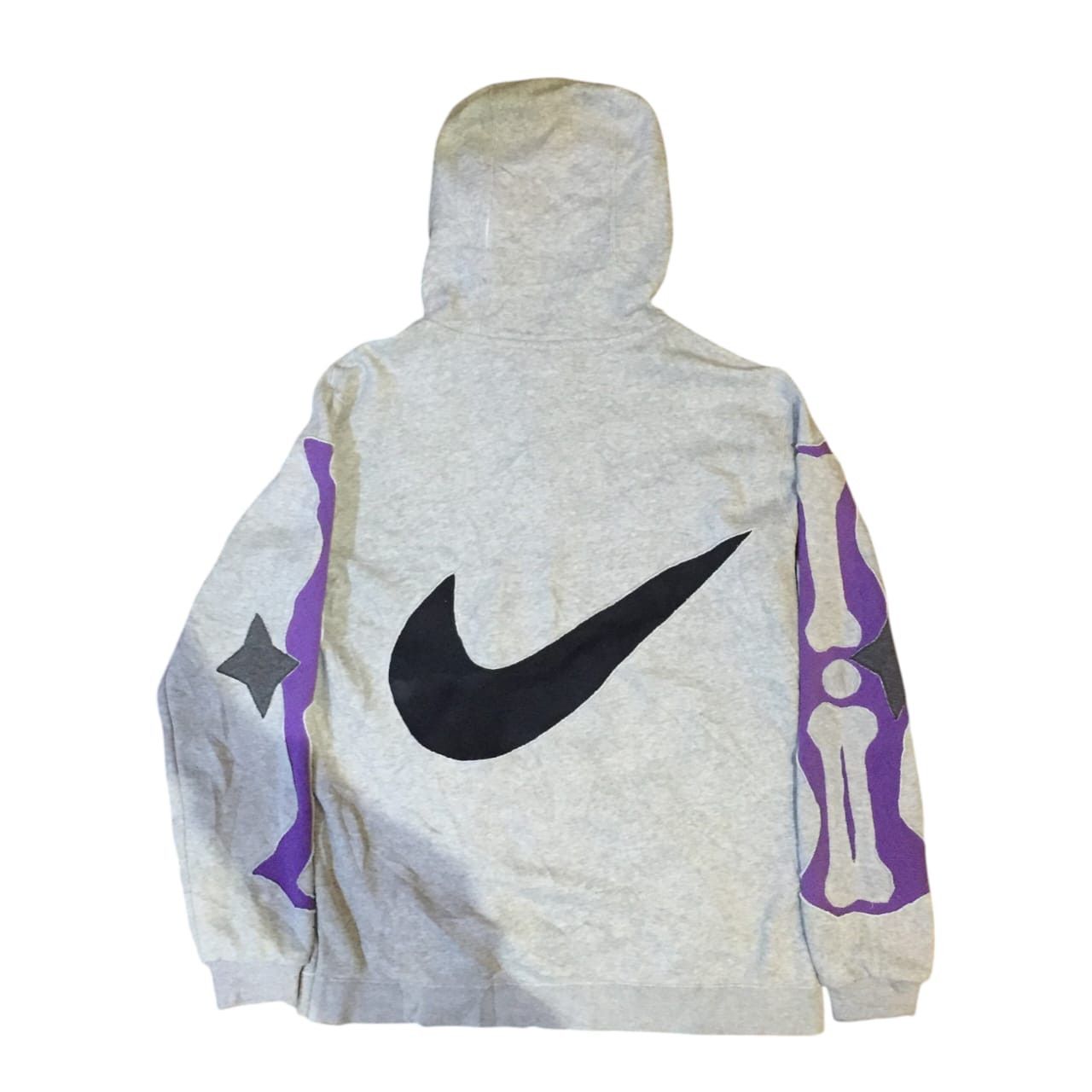 Nike Nike Hoodie Rework Grey Bones 1/1 Size US XL / EU 56 / 4 - 2 Thumbnail
