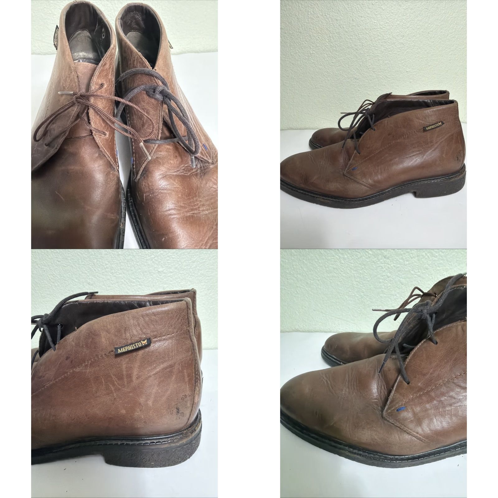 Mephisto Mephisto Brown Leather Chukka Boots Ankle Boot Portugal US 10.5 Mens Brown Leather Chukka Boots Size US 11 / EU 44 - 8 Thumbnail