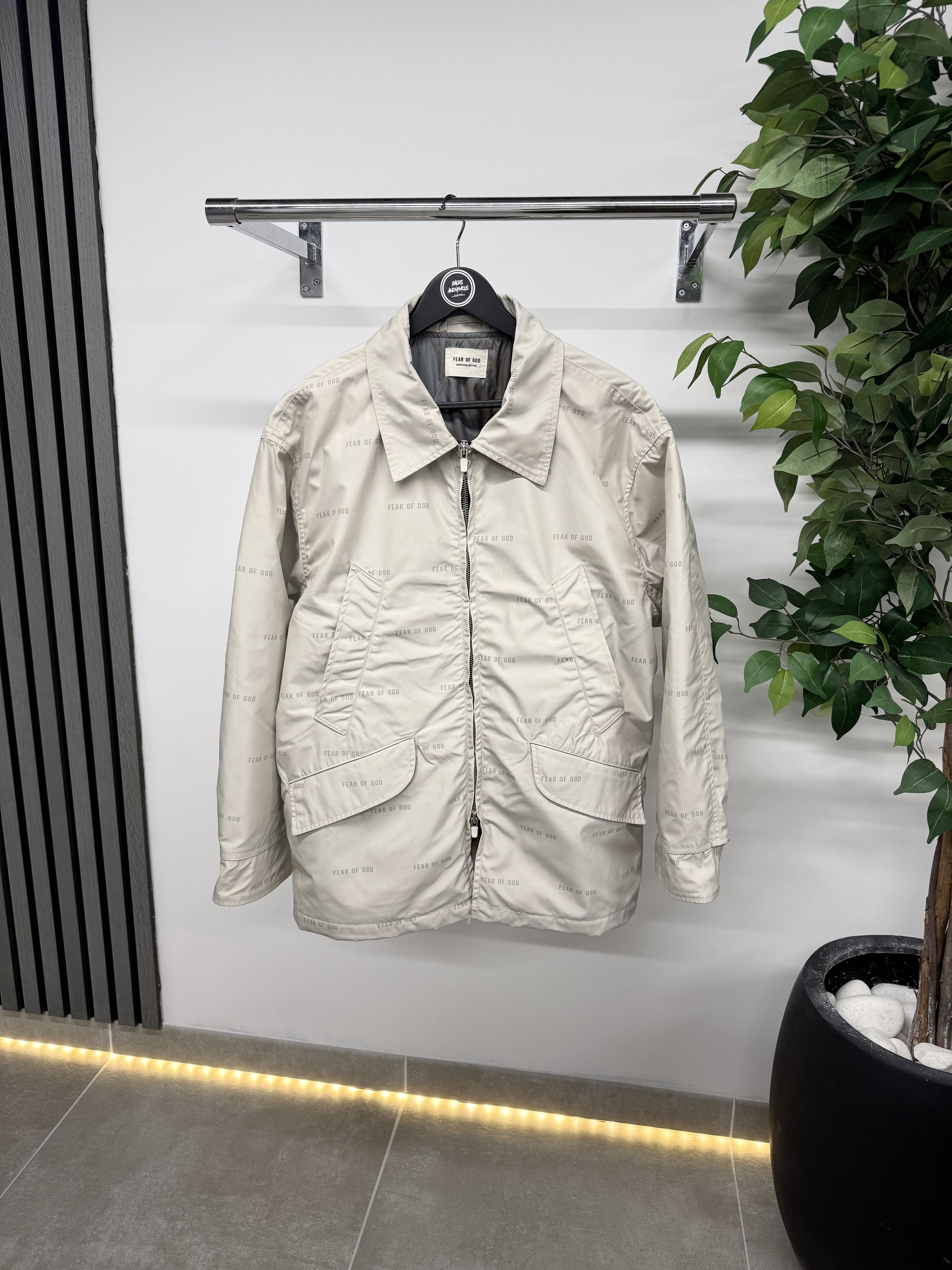 Fear of God Fear Of God All Over Print Track Jacket In Beige RRP £1135 Size US S / EU 44-46 / 1 - 1 Thumbnail