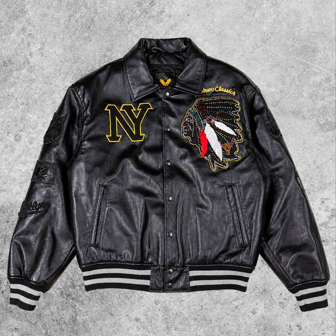 Avirex AVIREX Classics New York Home of the Brave Leather Jacket Size US M / EU 48-50 / 2 - 2 Thumbnail