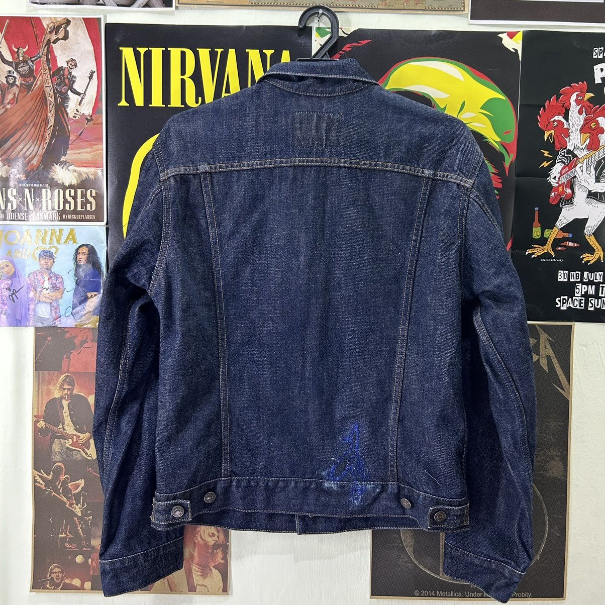 Edwin Vintage Edwin Trucker Denim Blue Distressed Denim Jacket Size US M / EU 48-50 / 2 - 8 Thumbnail