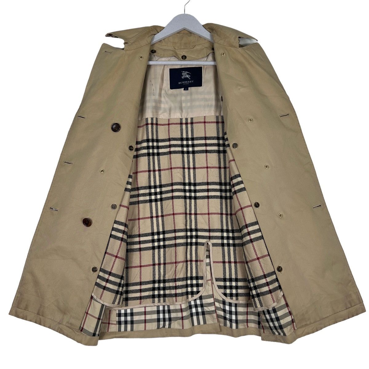 Burberry 🔥 BURBERRY LINER NOVA CHECK TRENCH COAT Size US S / EU 44-46 / 1 - 4 Thumbnail