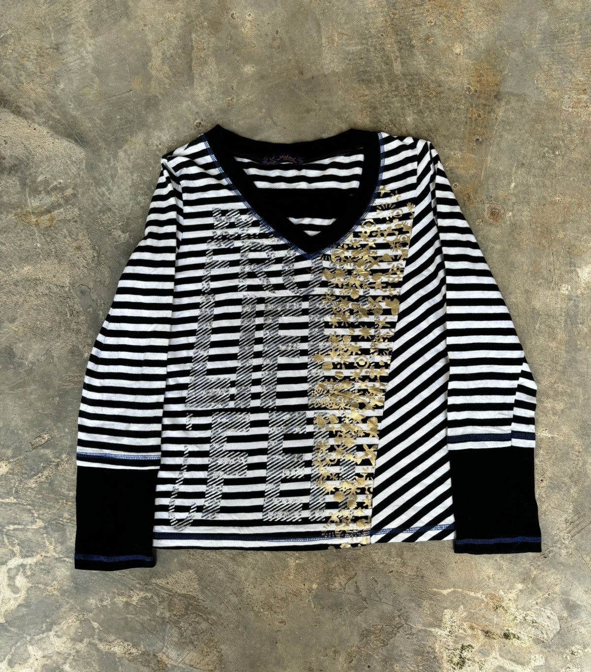 Hysteric Glamour Y2k Yolma Stripe Ifsixwasnine Punk Style Longsleeve Size M / US 6-8 / IT 42-44 - 1 Thumbnail