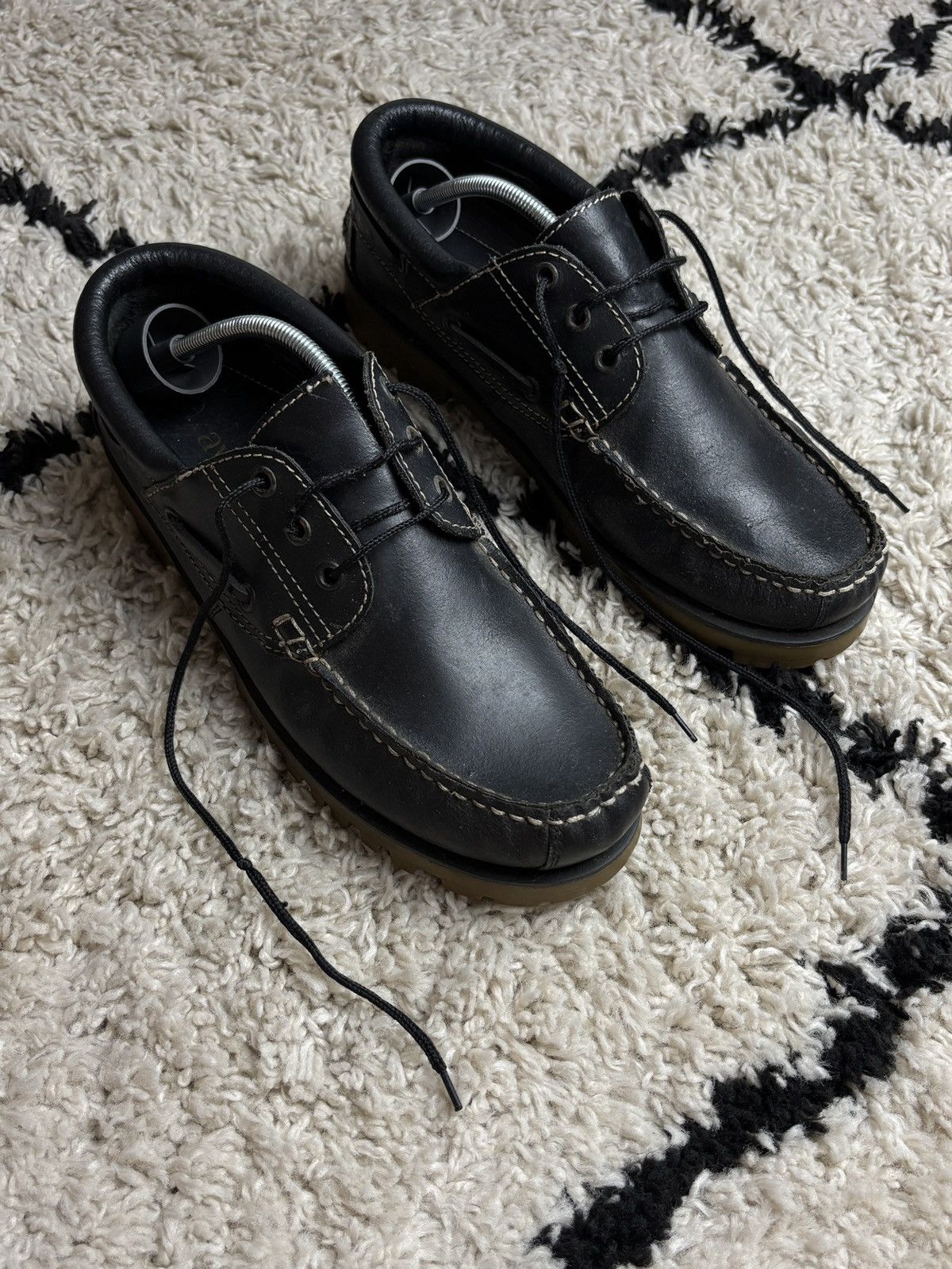 Genuine Leather Vintage Genuine Leather 3 Eye Lug Boat Shoes Size US 9 / EU 42 - 2 Thumbnail