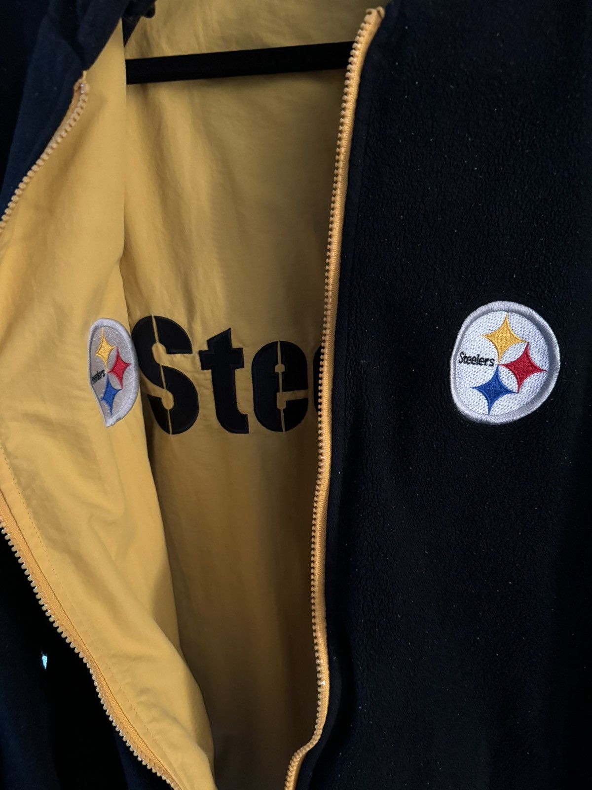 NFL × Reebok × Vintage Reebok NFL Steelers Reversible Jacket Vintage Size US L / EU 52-54 / 3 - 4 Thumbnail