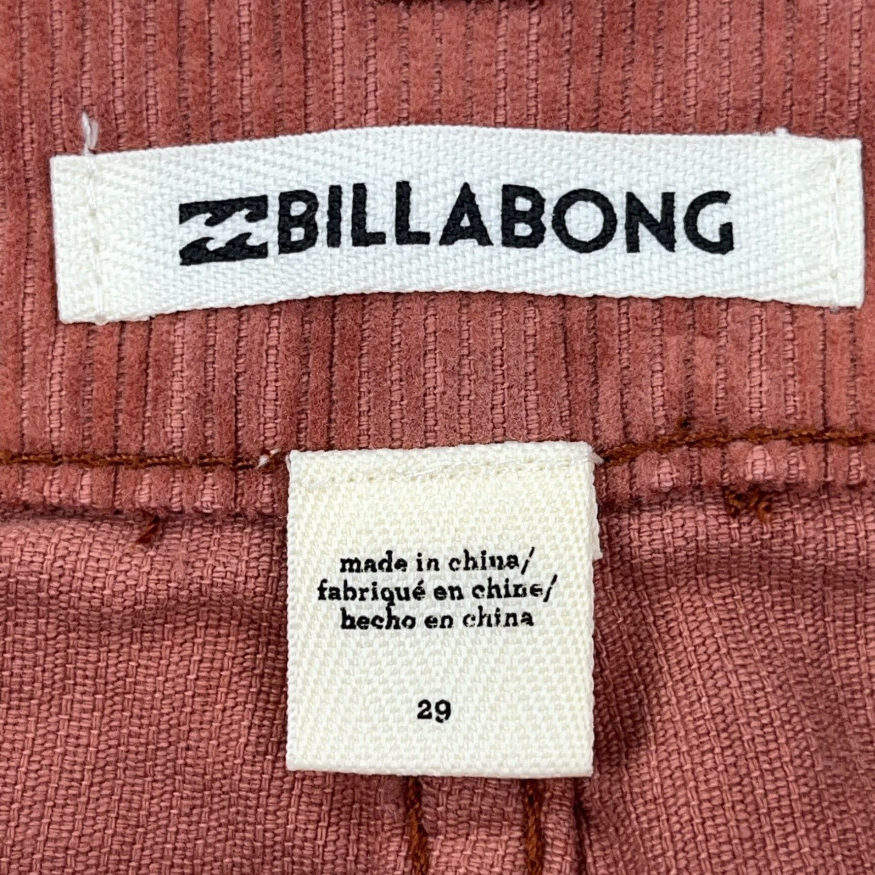 Billabong Billabong Skirt Women 6 Red Mini Corduroy Button Fly 90s Vintage Style, All Seasons, Casual Womens Size 28" / US 6 / IT 42 - 6 Thumbnail