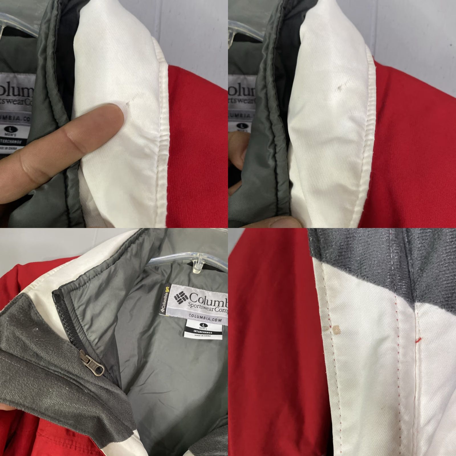 Vintage Columbia Interchange Jacket Mens L Full Zip Ski Winter 3-in-1 Nylon Red 26X31 Snow Pair? Size US L / EU 52-54 / 3 - 8 Thumbnail