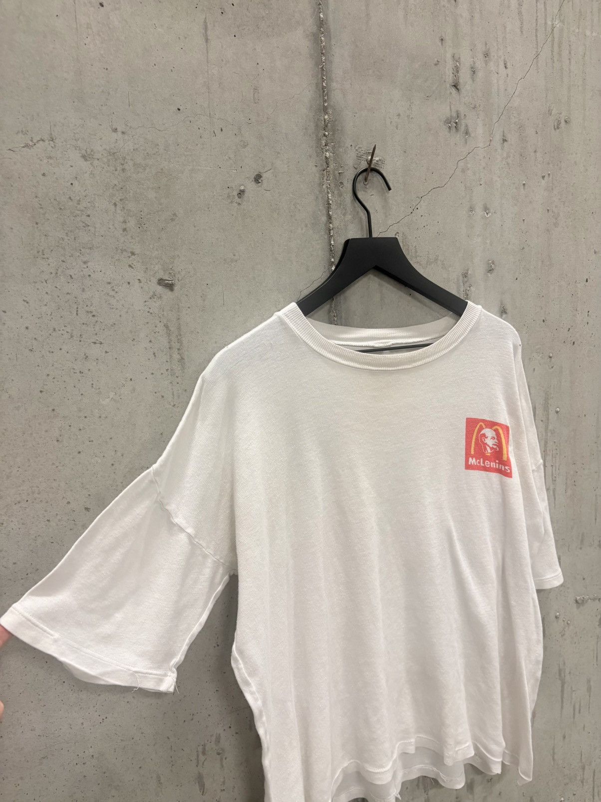 Vintage Vintage Mclenins Parody Shirt Faded Thrashed Grunge Band Size US XL / EU 56 / 4 - 2 Thumbnail