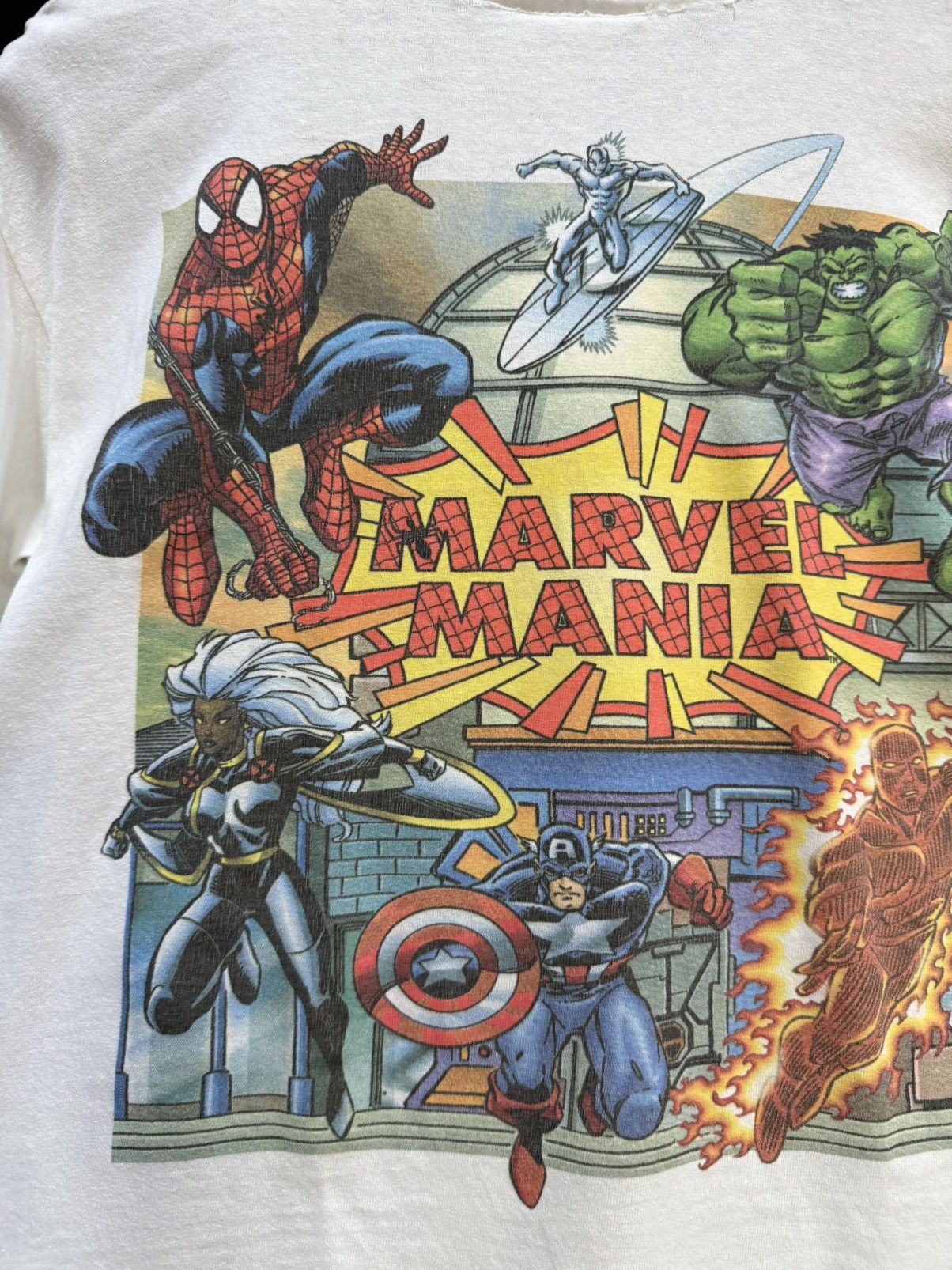 Marvel Comics Thrashed Vintage 90s Marvel Mania Universal Studios Tee Size US M / EU 48-50 / 2 - 4 Thumbnail