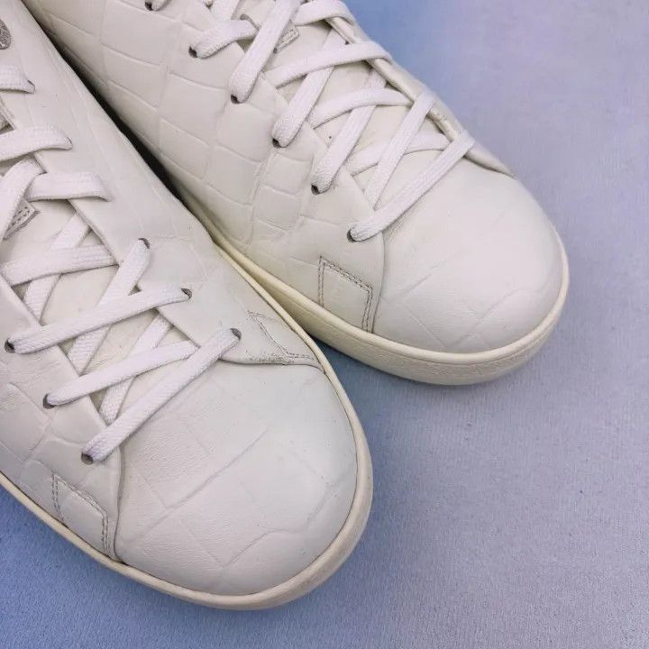 Louis Vuitton Louis Vuitton White Crocodile Skin Casual Sneakers -2508 Size US 8 / EU 41 - 7 Thumbnail