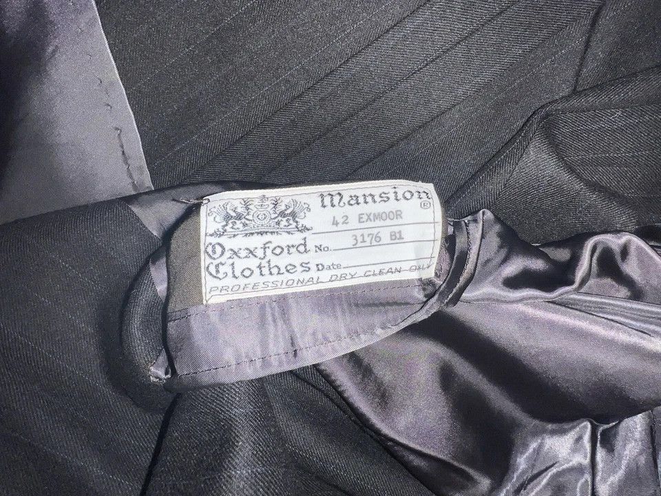 Oxxford Clothes Double Breasted Gray Suit Size 42S - 16 Thumbnail
