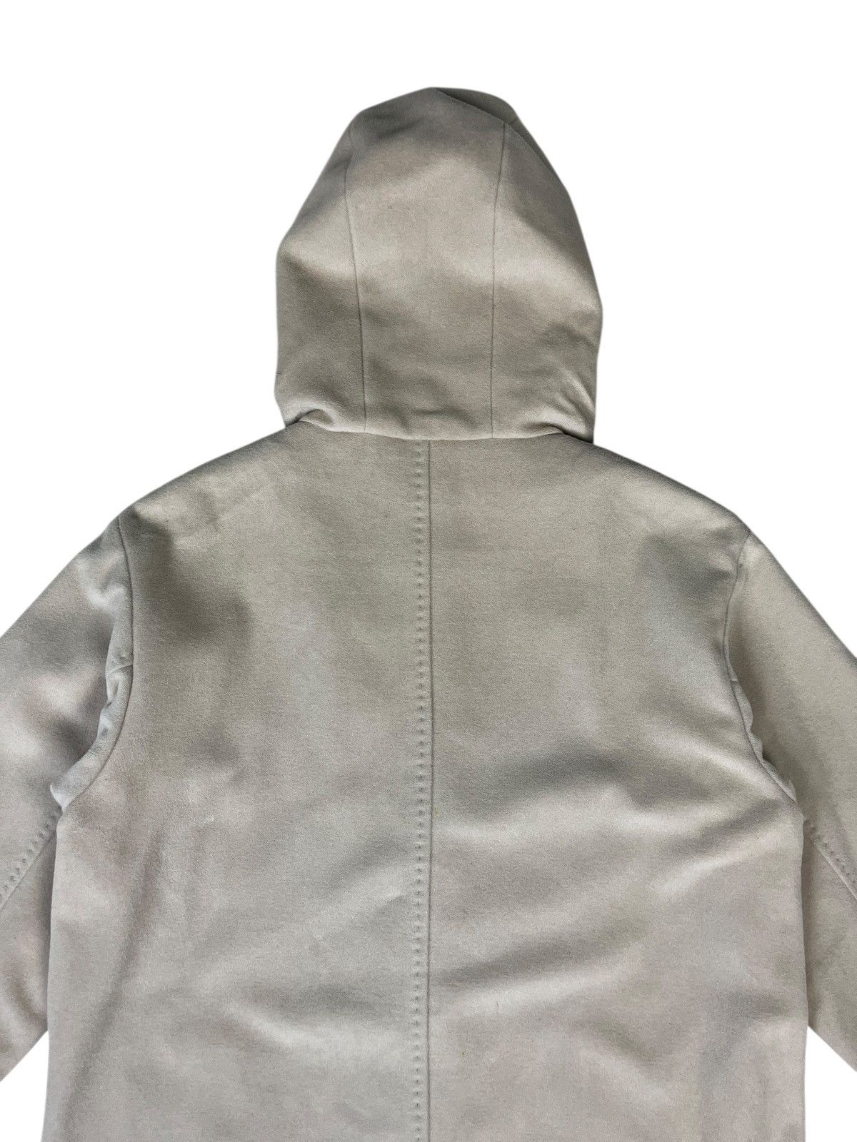 Max Mara S’ Max Mara Made in Italy Wool Zip Up Long Coat with Hood Size M / US 6-8 / IT 42-44 - 7 Thumbnail