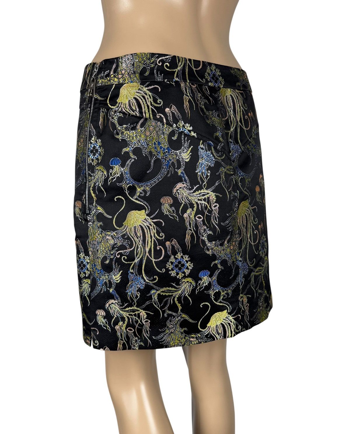 Louis Vuitton Louis Vuitton Sea Theme Skirt Print Embroidered Silk size 38 Size 27" / US 4 / IT 40 - 6 Thumbnail