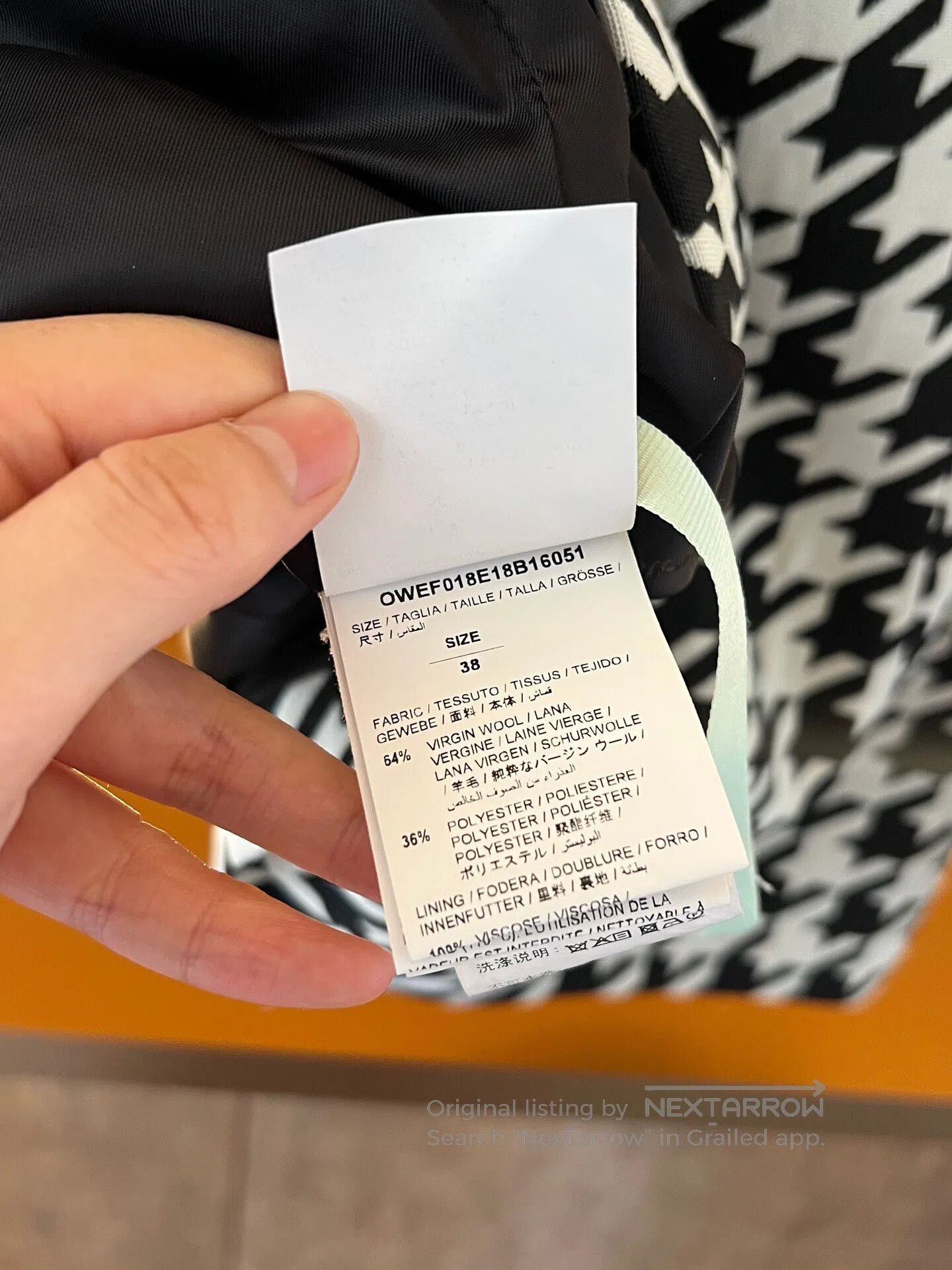 Off-White off-white Herringbone Suit| Size XS / US 0-2 / IT 36-38 - 4 Thumbnail