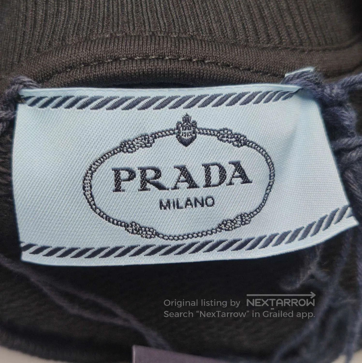 Prada Prada Logo Cotton Crewneck Cropped Top . Size S / US 4 / IT 40 - 5 Thumbnail