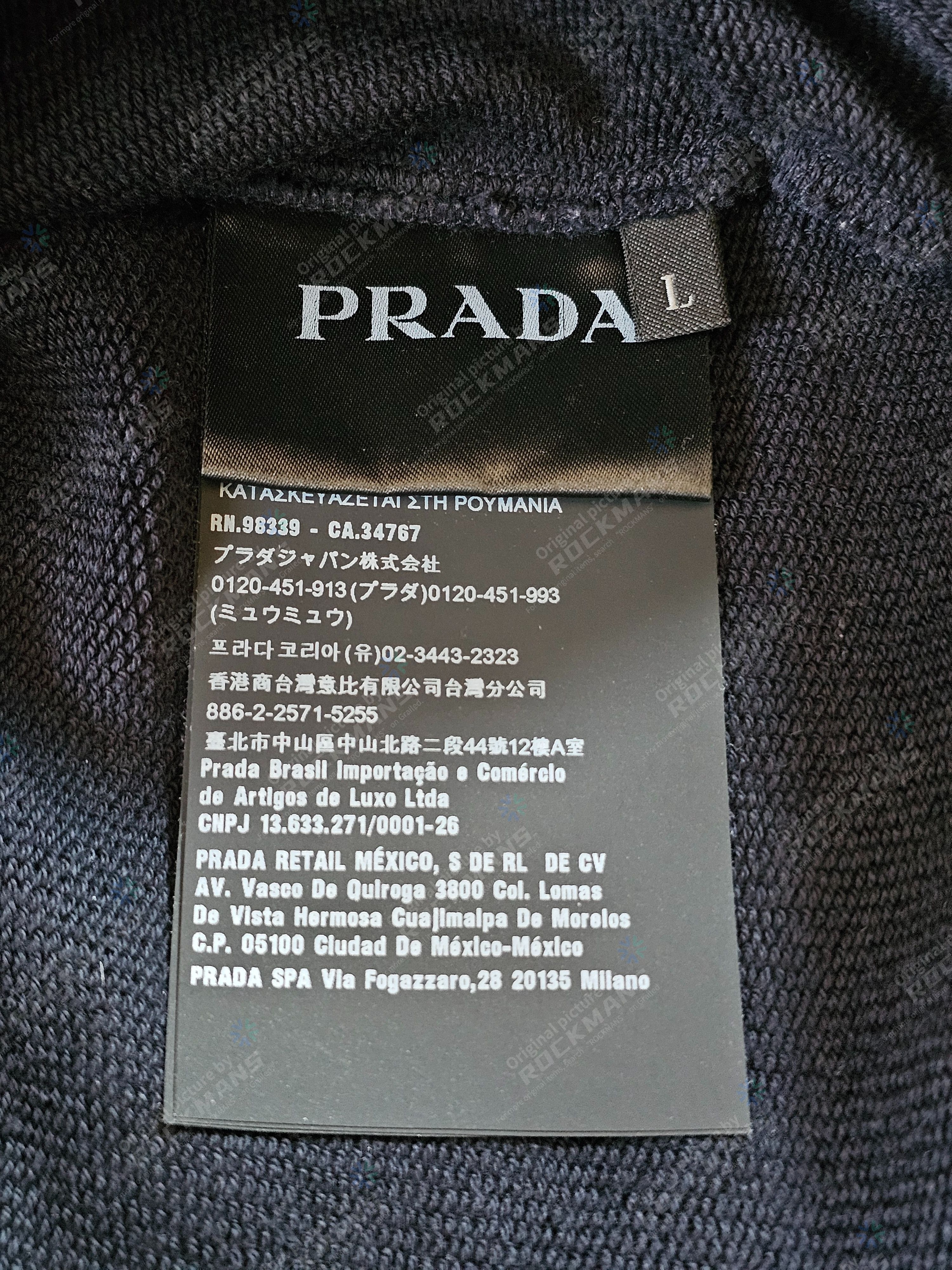 Prada Prada Milano Rubber Triangle Nylon Piped Panel Hoodie Size L Size US L / EU 52-54 / 3 - 6 Thumbnail