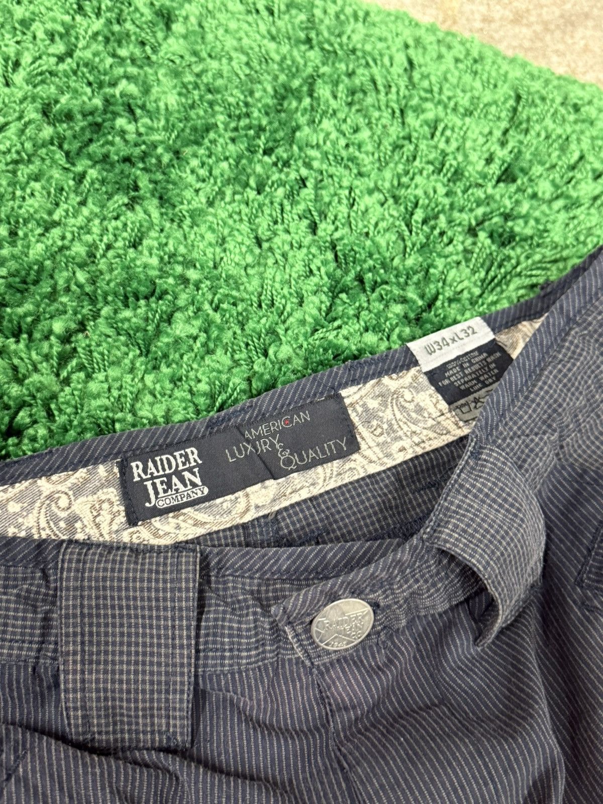 Vintage Vintage Pinstripe Striped Wide Belt Loop Cargo Pants 34 x 32 Size US 34 / EU 50 - 3 Thumbnail