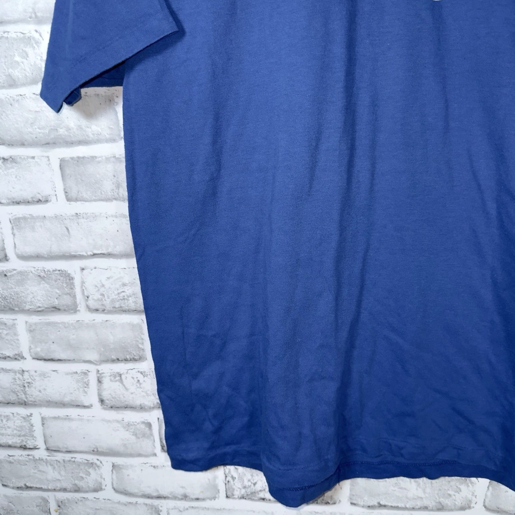 Hanes VINTAGE Hanes Automobile Club Blue Graphic Tee Mens Size L USA Stitch Single Stitch T-Shirt Men Blue USA Graphic Size US L / EU 52-54 / 3 - 3 Thumbnail