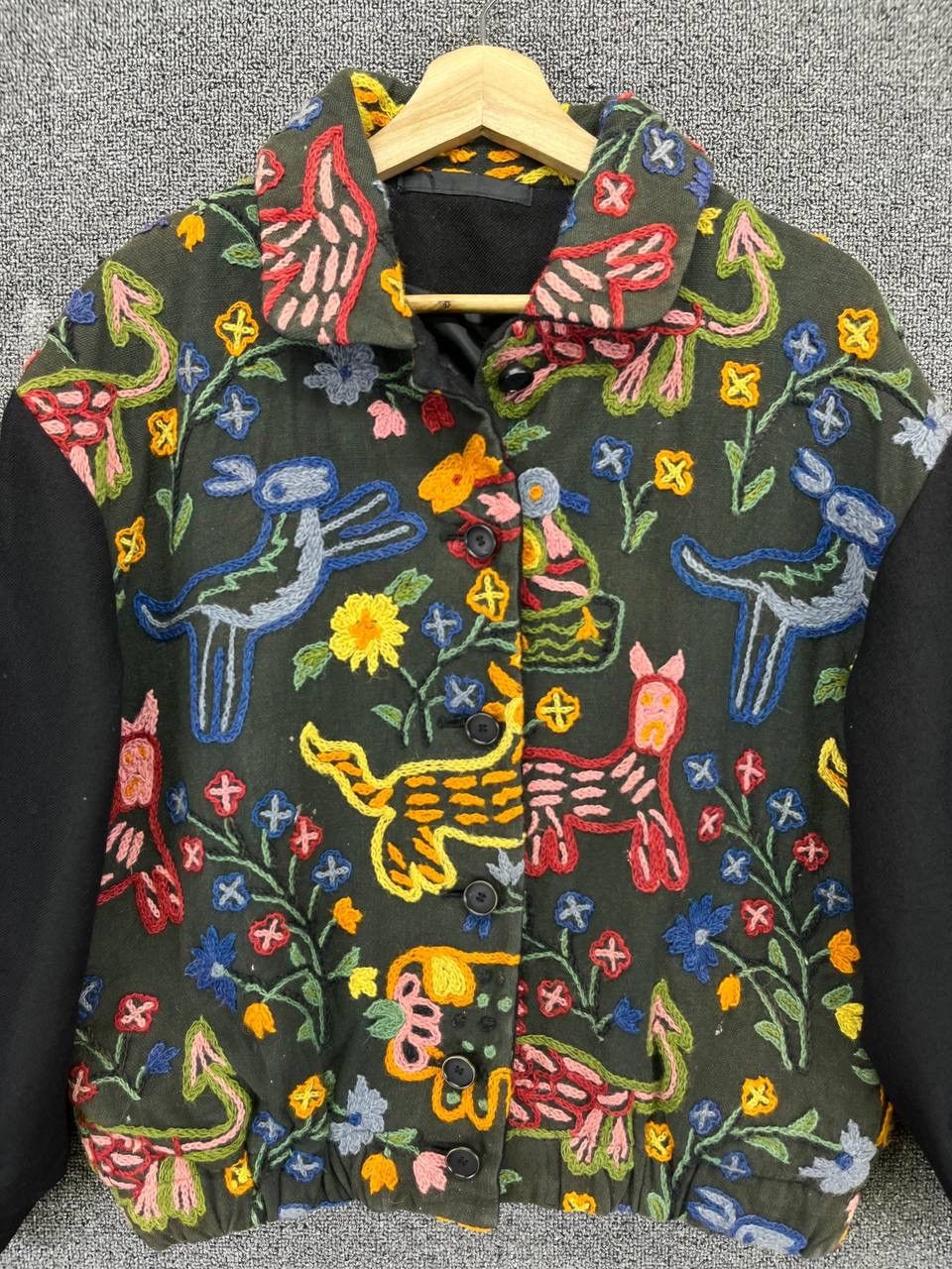 Japanese Brand Vintage Japanese Shashiko Wool Cardigan Jacket Size M / US 6-8 / IT 42-44 - 5 Thumbnail