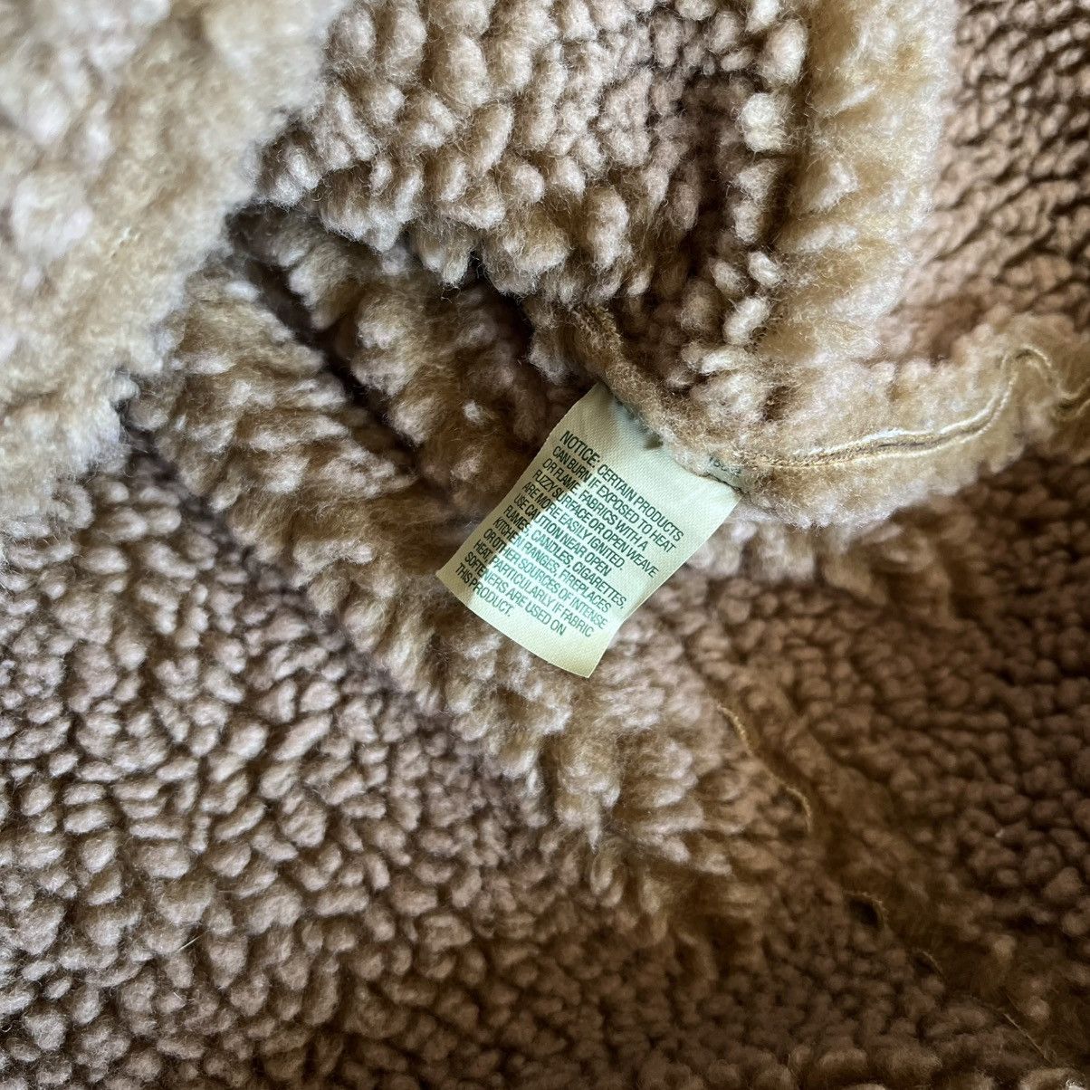 L.L. Bean × Vintage Vintage LL Bean Faux Leather Sherpa Lined Button Up Vest Fur Size XS / US 0-2 / IT 36-38 - 9 Thumbnail