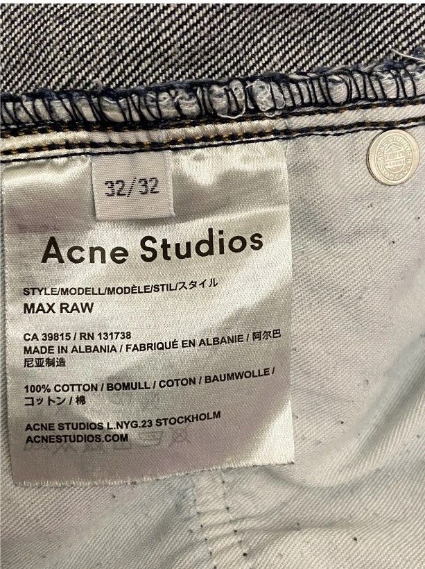 Acne Studios Acne studios MAX RAW Indigo denim jeans Size US 32 / EU 48 - 8 Thumbnail