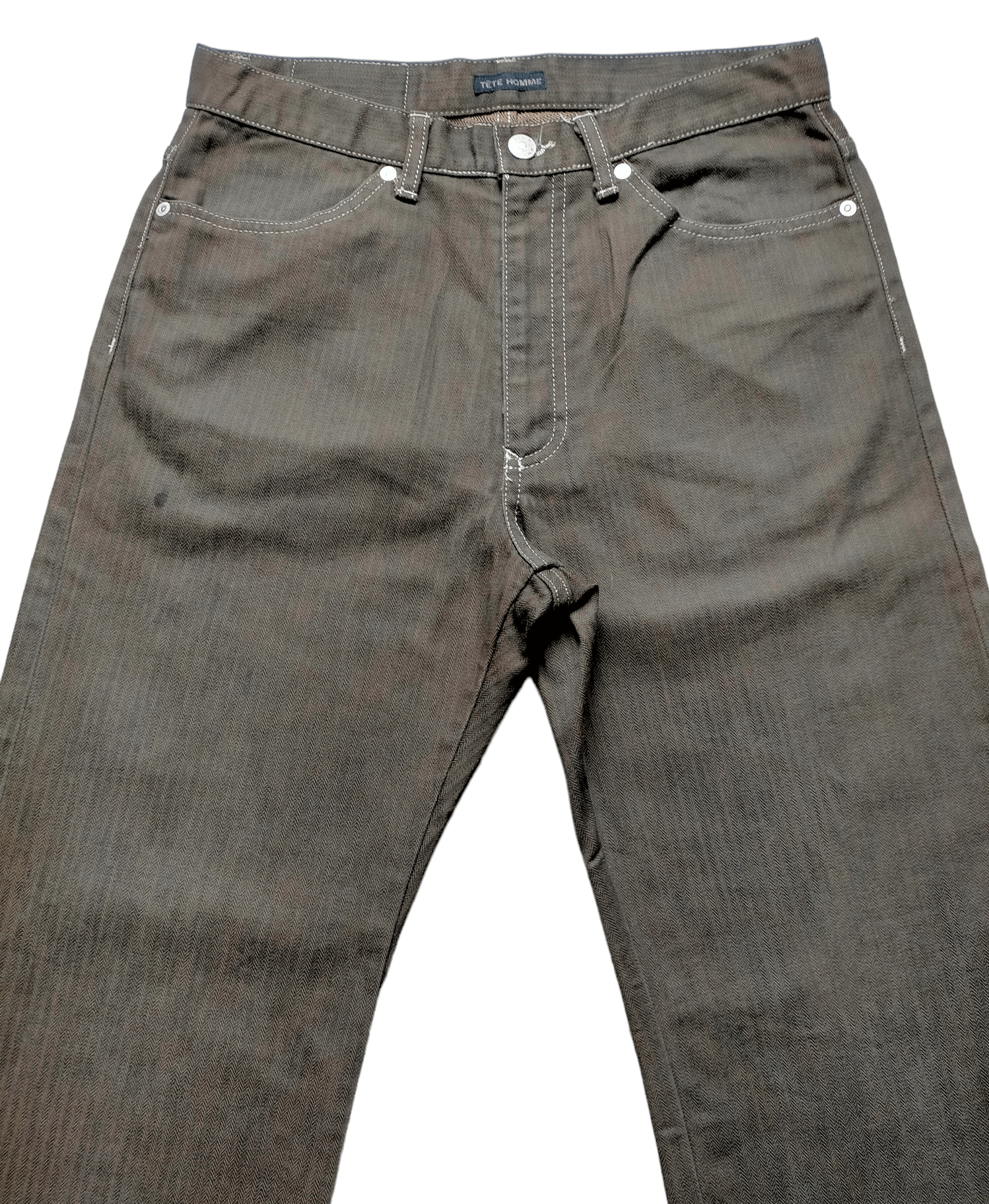 Issey Miyake × Japanese Brand Tete Homme Issey Miyake Stripe Jeans Size US 28 / EU 44 - 3 Thumbnail