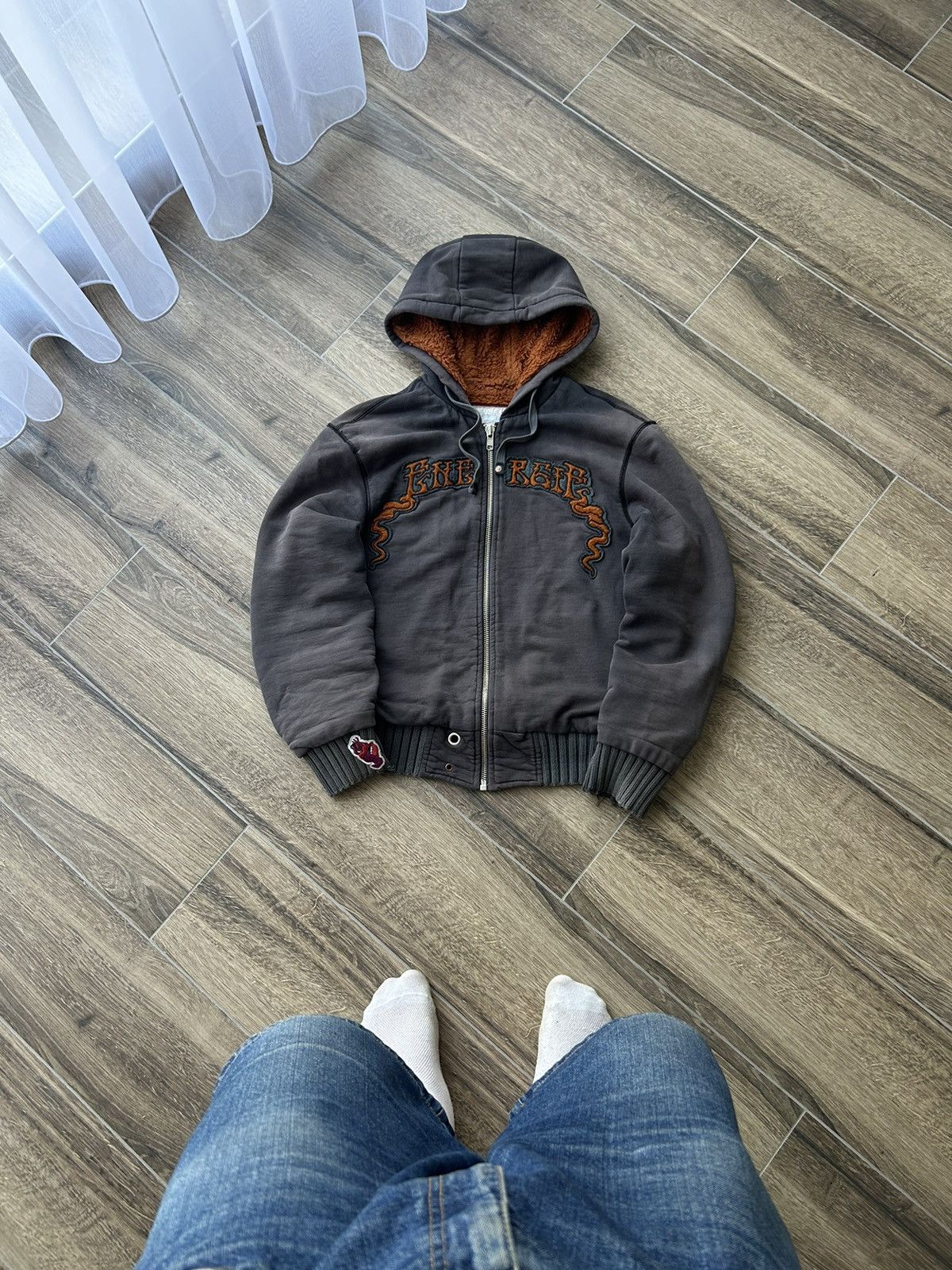 Designer × Japanese Brand × Vintage Vintage Energy Big logo y2k zip-hoodies faded rare mens Size US M / EU 48-50 / 2 - 1 Thumbnail