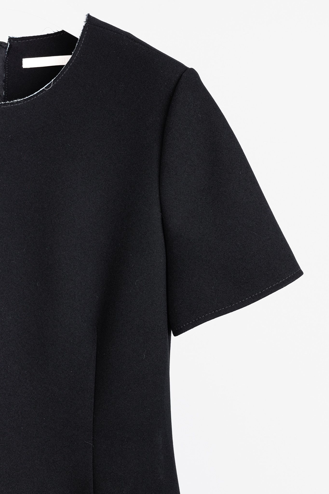Jason Wu Jason Wu Black Double-Face Crepe Flounce-Hem Dress Size XL / US 12-14 / IT 48-50 - 5 Thumbnail
