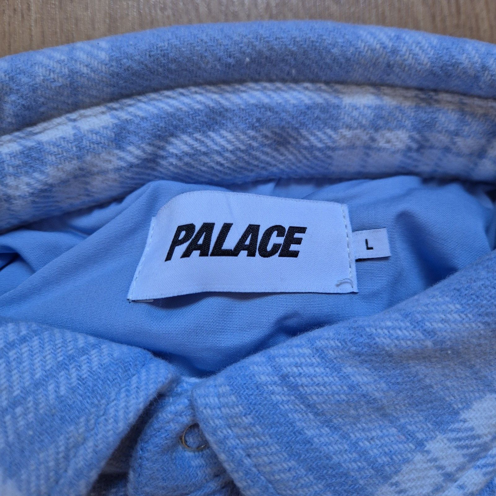 Palace Palace Check Insulated Check Shirt Faint Blue Large New FW24 Size US L / EU 52-54 / 3 - 5 Thumbnail